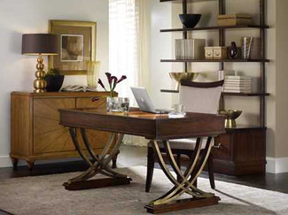 Wood and Metal Writing Desk with Storage Natural - Room Essentials™